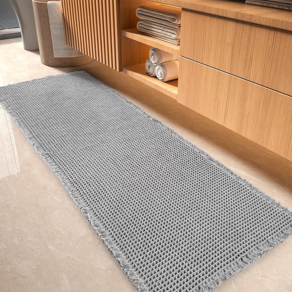 Gris clair / 16.93 x 60.24 pouces / 43 x 153 cm