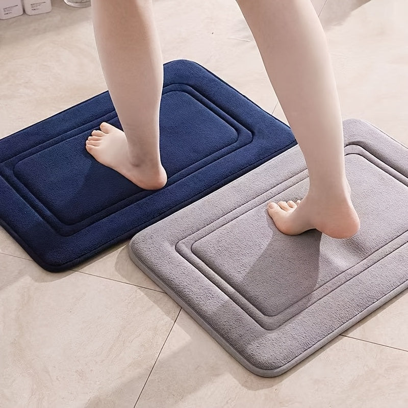 Ensemble de 2 tapis de salle de bain avec contour de WC