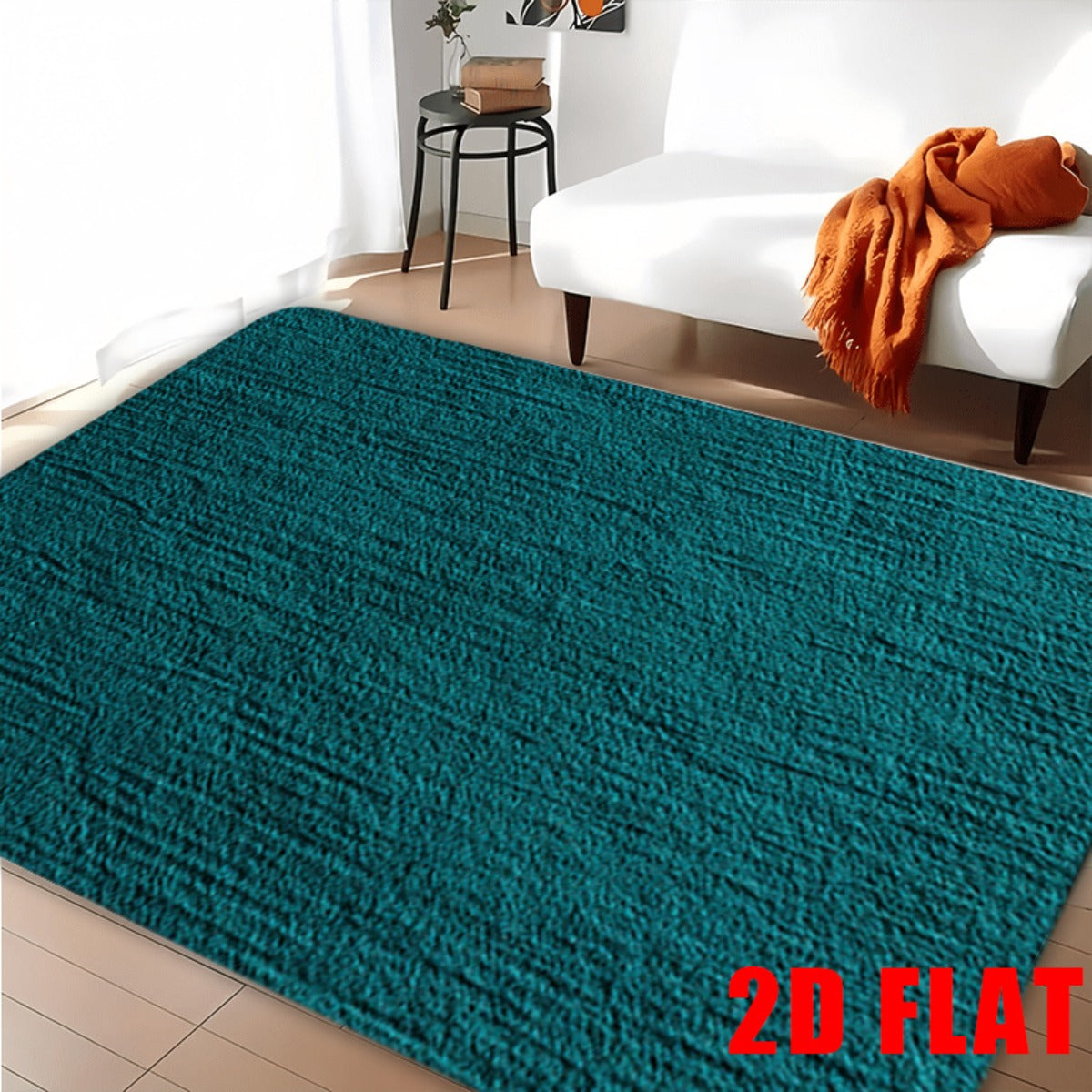 Grand tapis de salle de bain uni profond