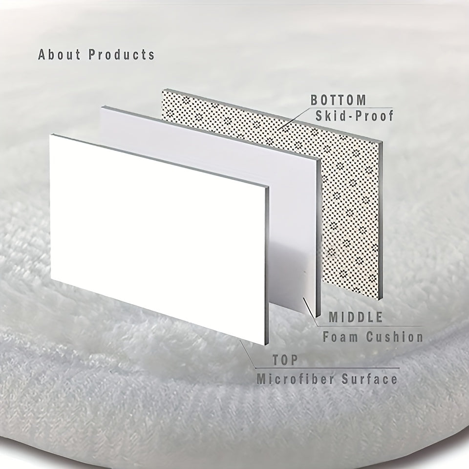 Tapis de salle de bain, blocs imprimés