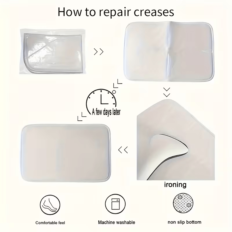 Tapis de salle de bain, blocs imprimés