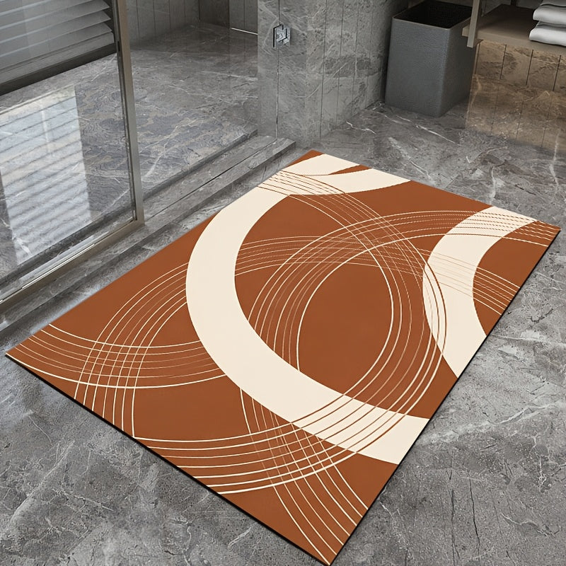 Tapis de salle de bain dense 960 g/m², arcs