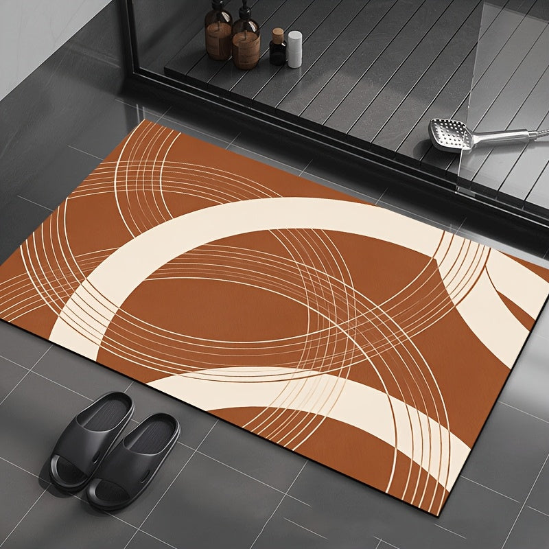 Tapis de salle de bain dense 960 g/m², arcs