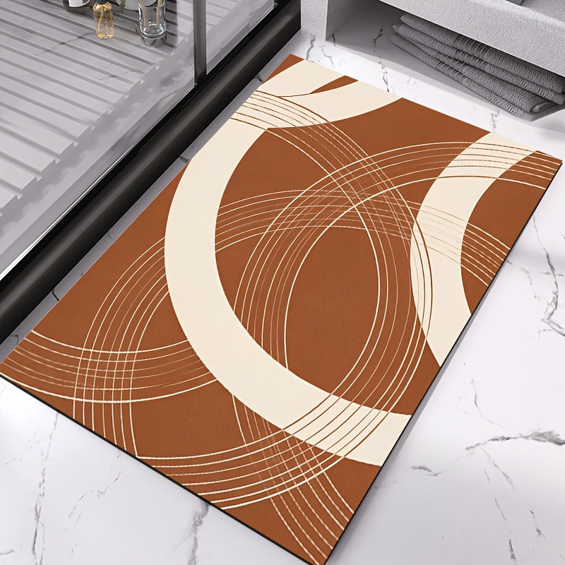 Tapis de salle de bain dense 960 g/m², arcs