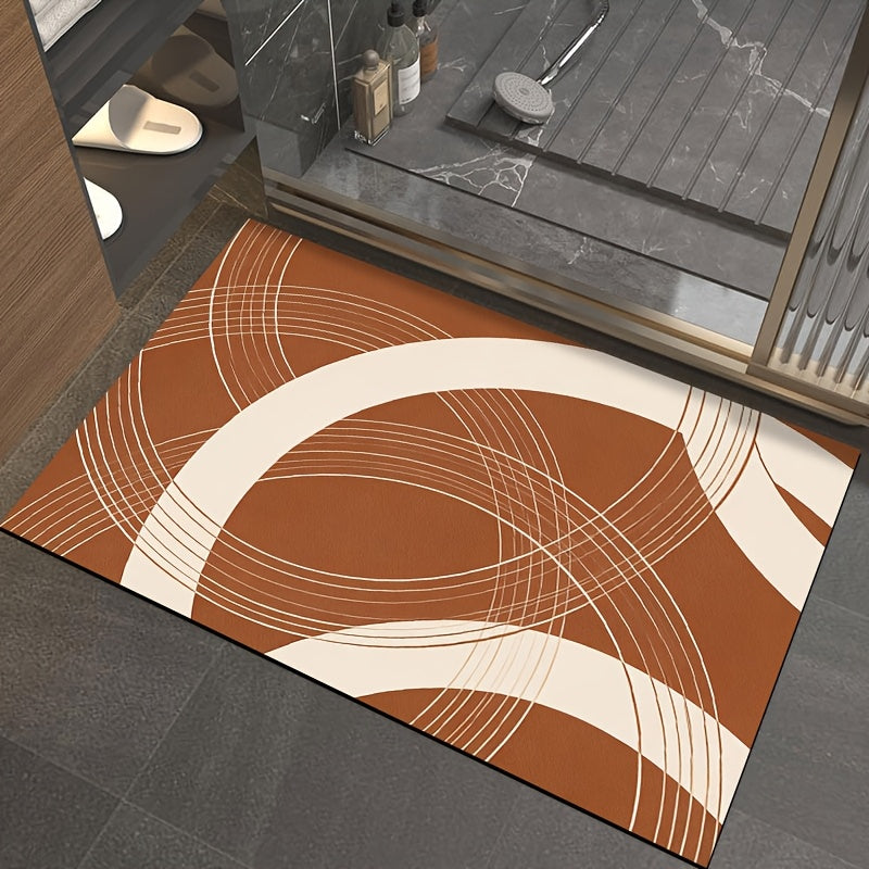 Tapis de salle de bain dense 960 g/m², arcs