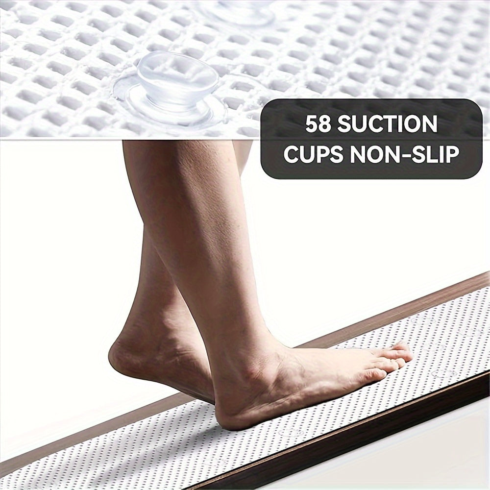 Tapis de baignoire antidérapant PVC, 4