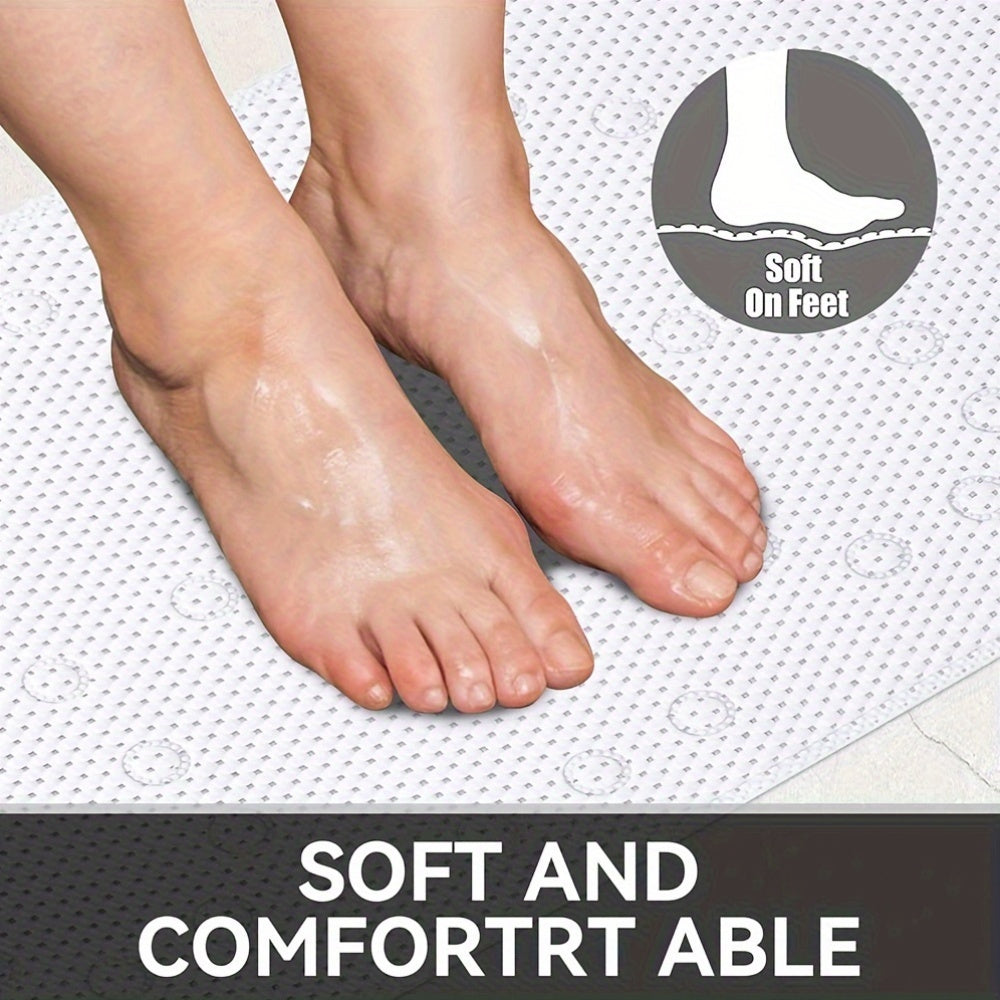 Tapis de baignoire antidérapant PVC, 4