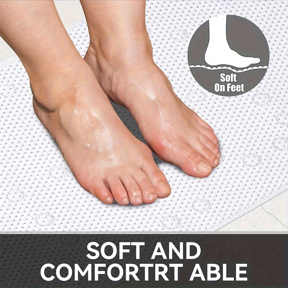 Tapis de baignoire antidérapant à ventouses
