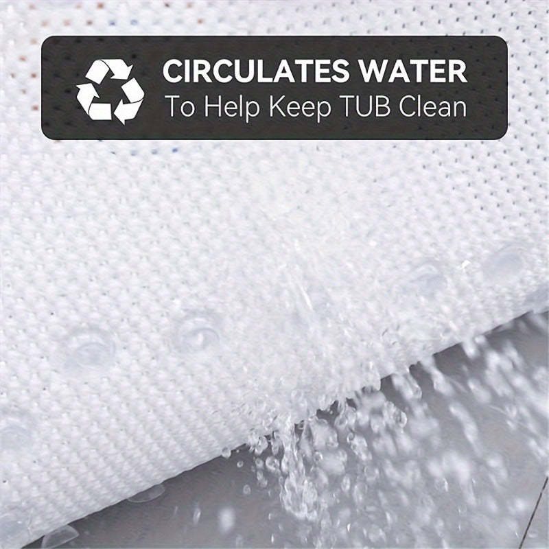 Tapis de bain antidérapant, 58 ventouses