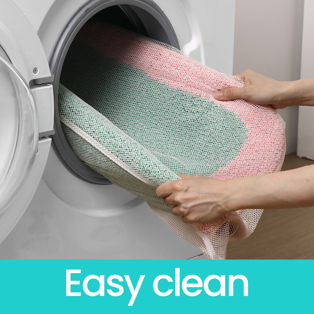 Tapis de bain à bord ondulé, 2 coloris, 3 cotes