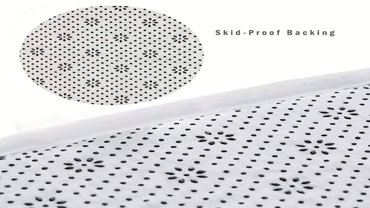 Tapis de salle de bain en flanelle, 3 tailles