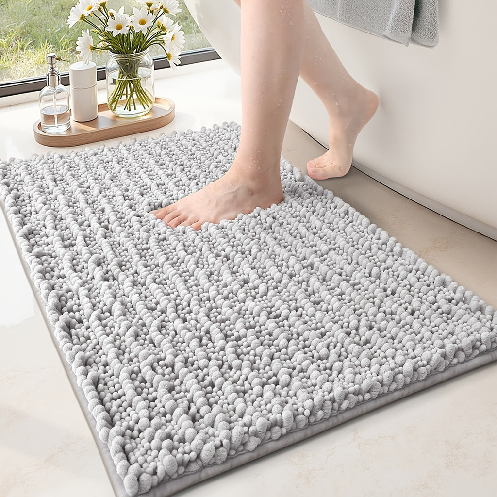 Tapis de bain chenille, dos TPR