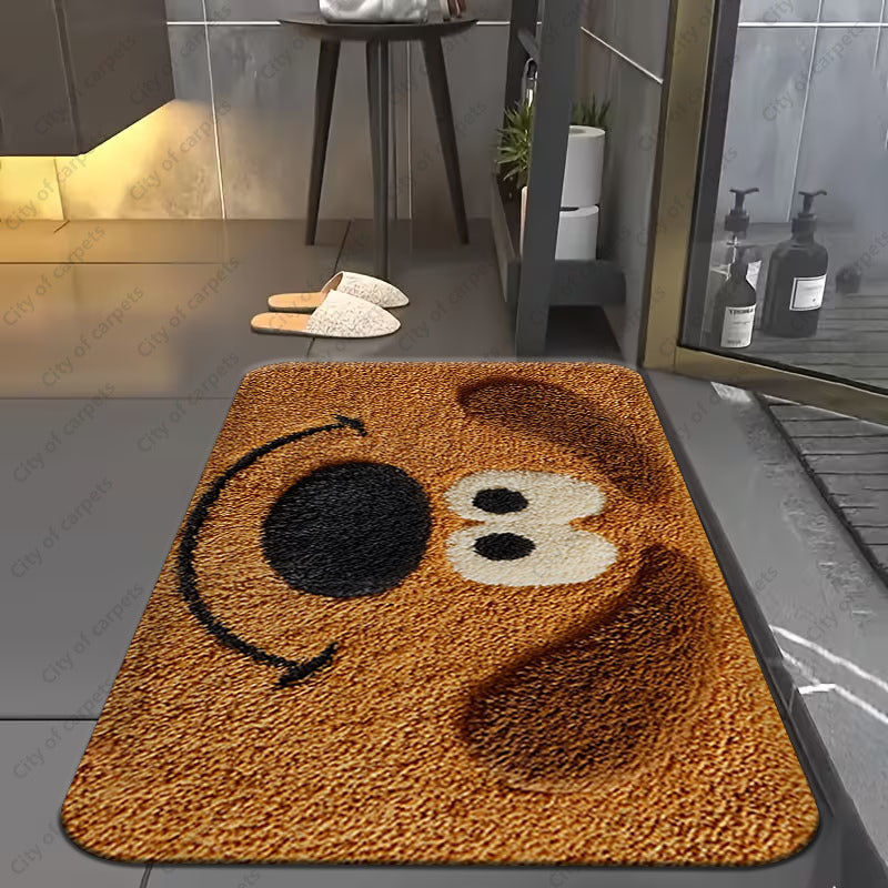 Tapis de salle de bain museau de chiot