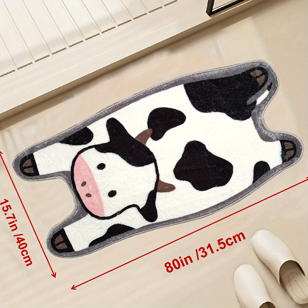 Tapis de salle de bain silhouette de vache