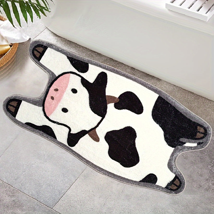 Tapis de salle de bain silhouette de vache