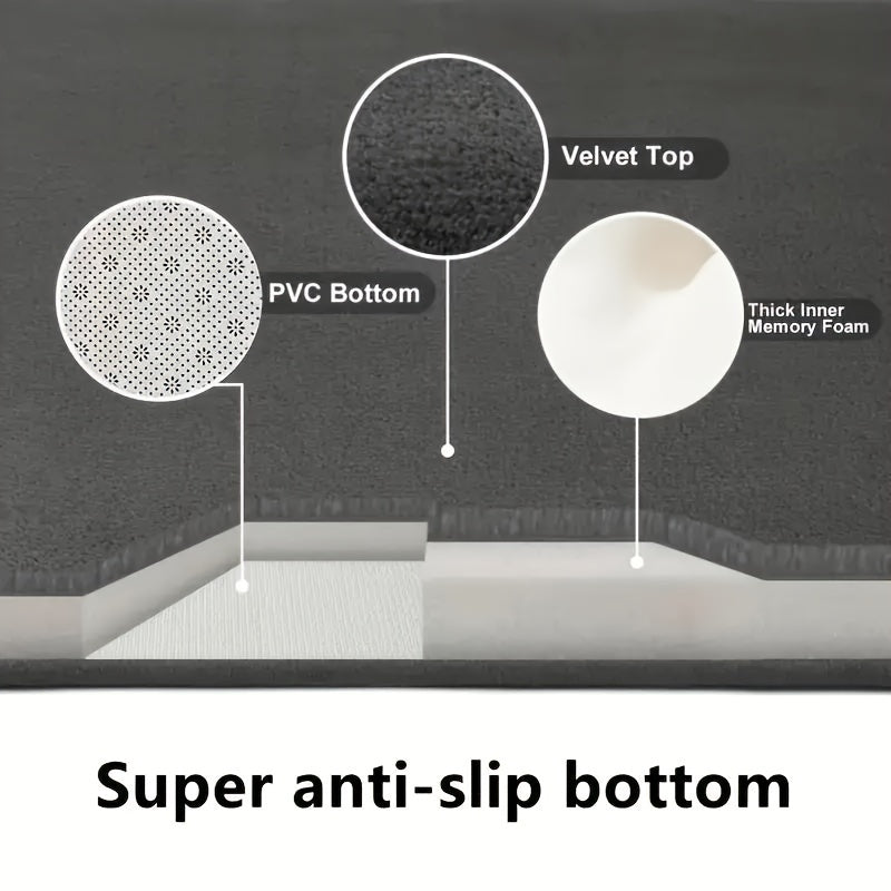 Tapis de bain, velours 560 g/m² épais