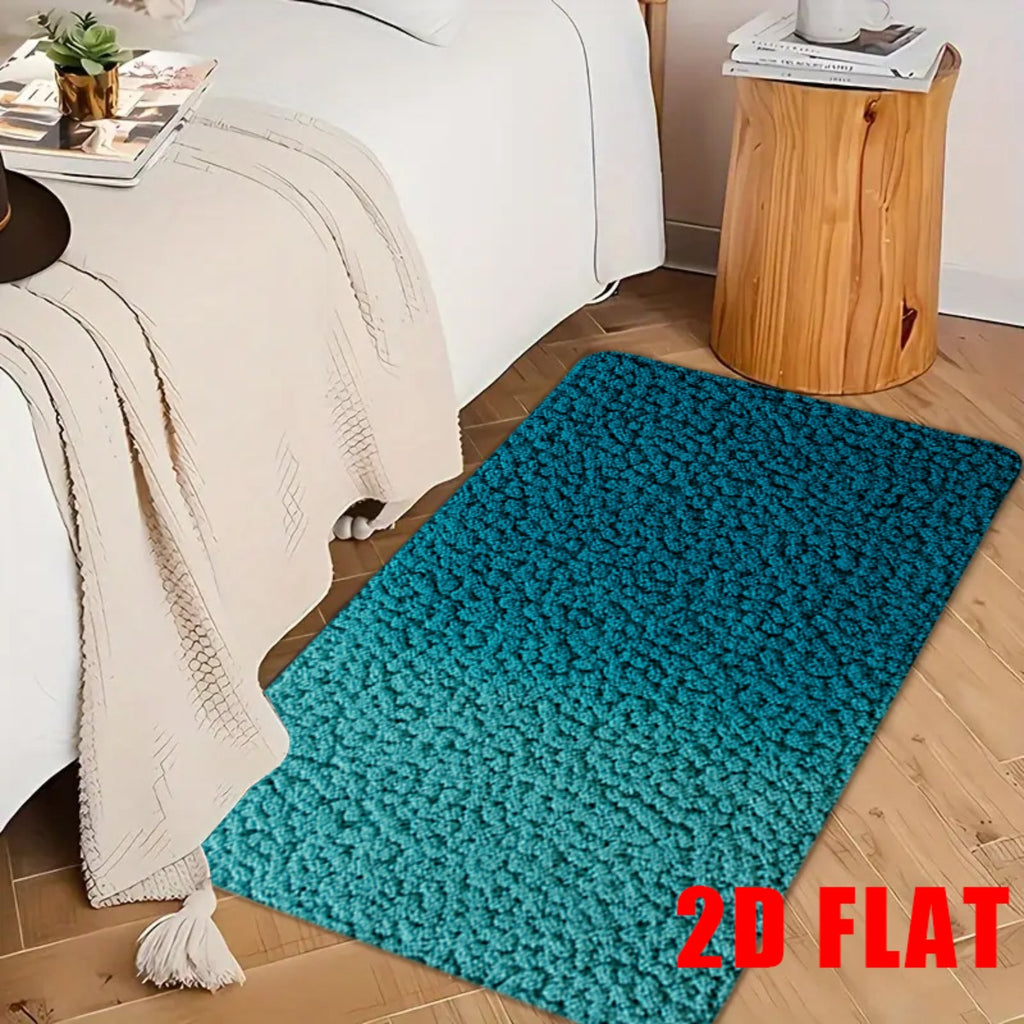 Tapis de salle de bain uni, grand format
