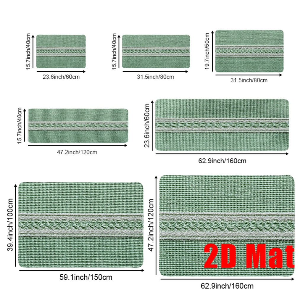 15.7 po x 31.5 po (40 x 80 cm)