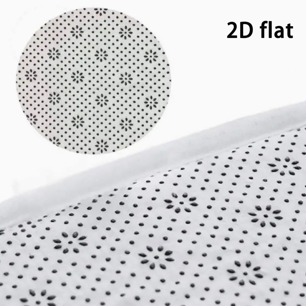 Tapis contour WC à lignes courbes, plat