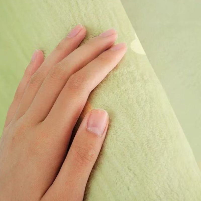 Contour de WC fleuri en velours bouclé 900 g/m²