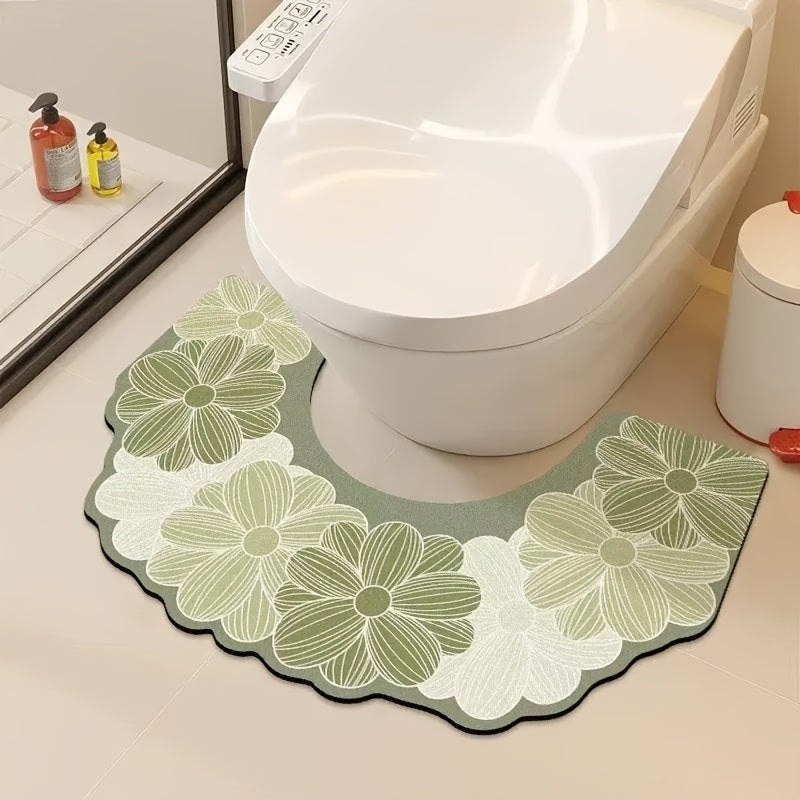 Fleur Linéaire - Vert / 75*55cm