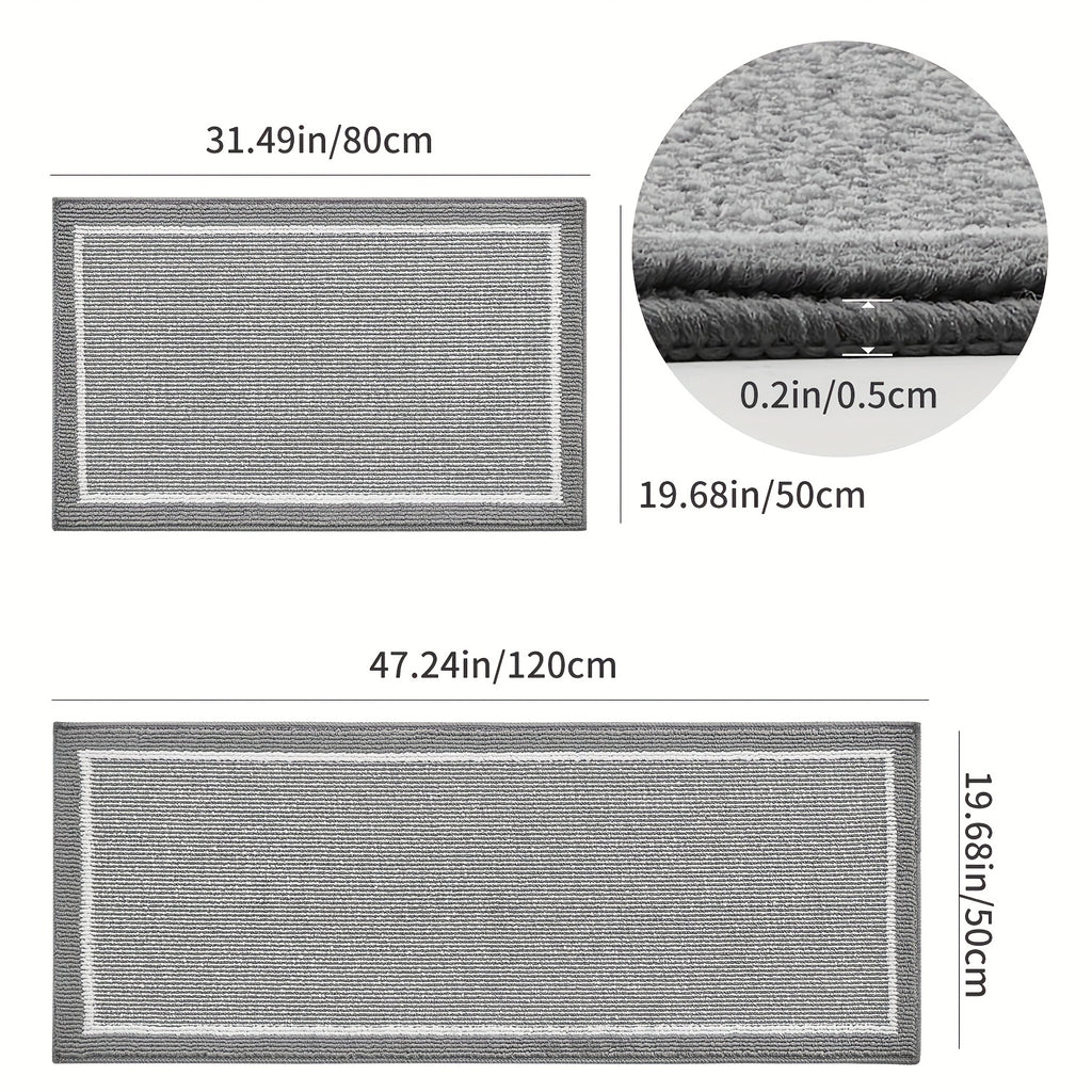 Tapis de cuisine bouclé, dos TPR