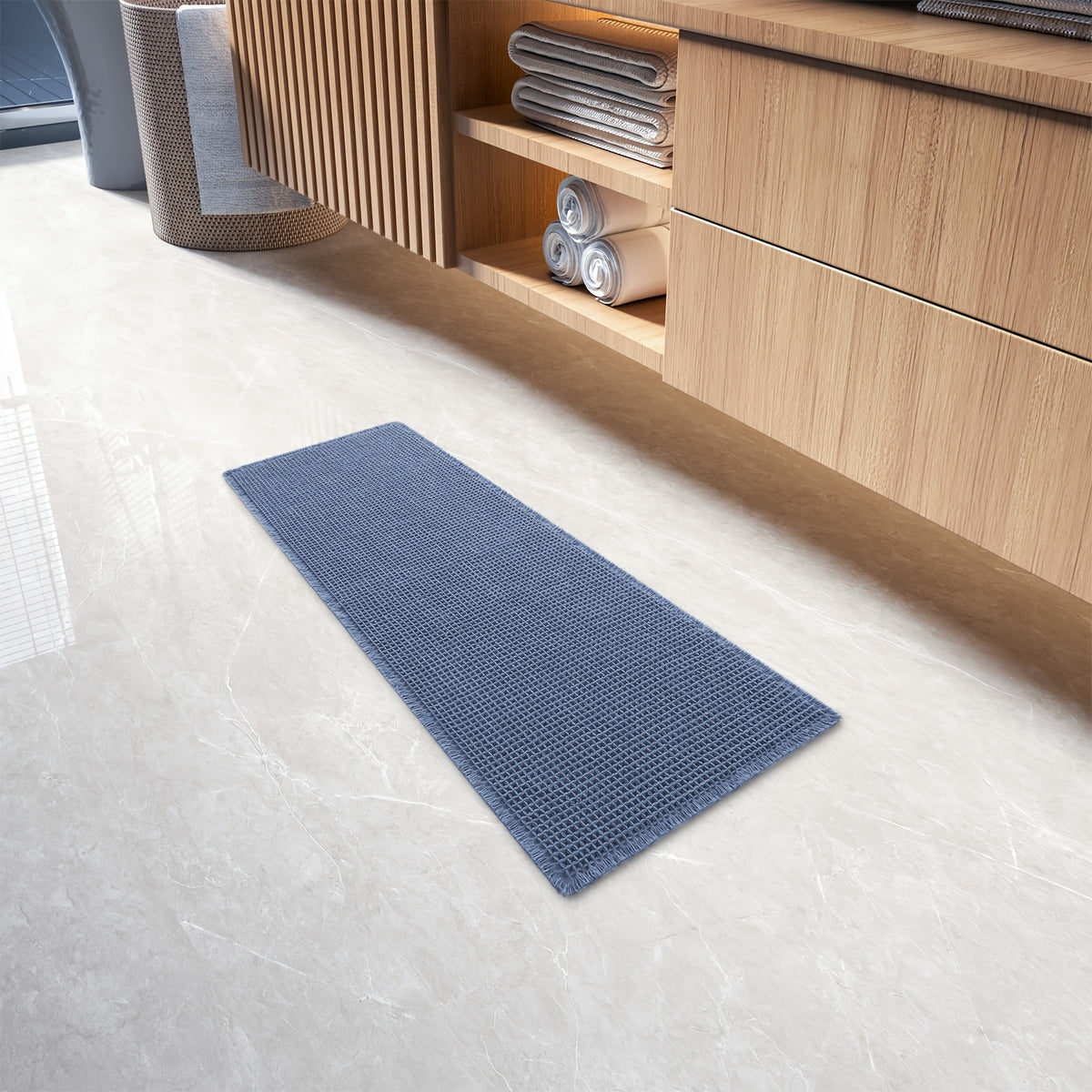 【Bleu】 / 16.93 x 48.03 pouces / 43 x 122 cm