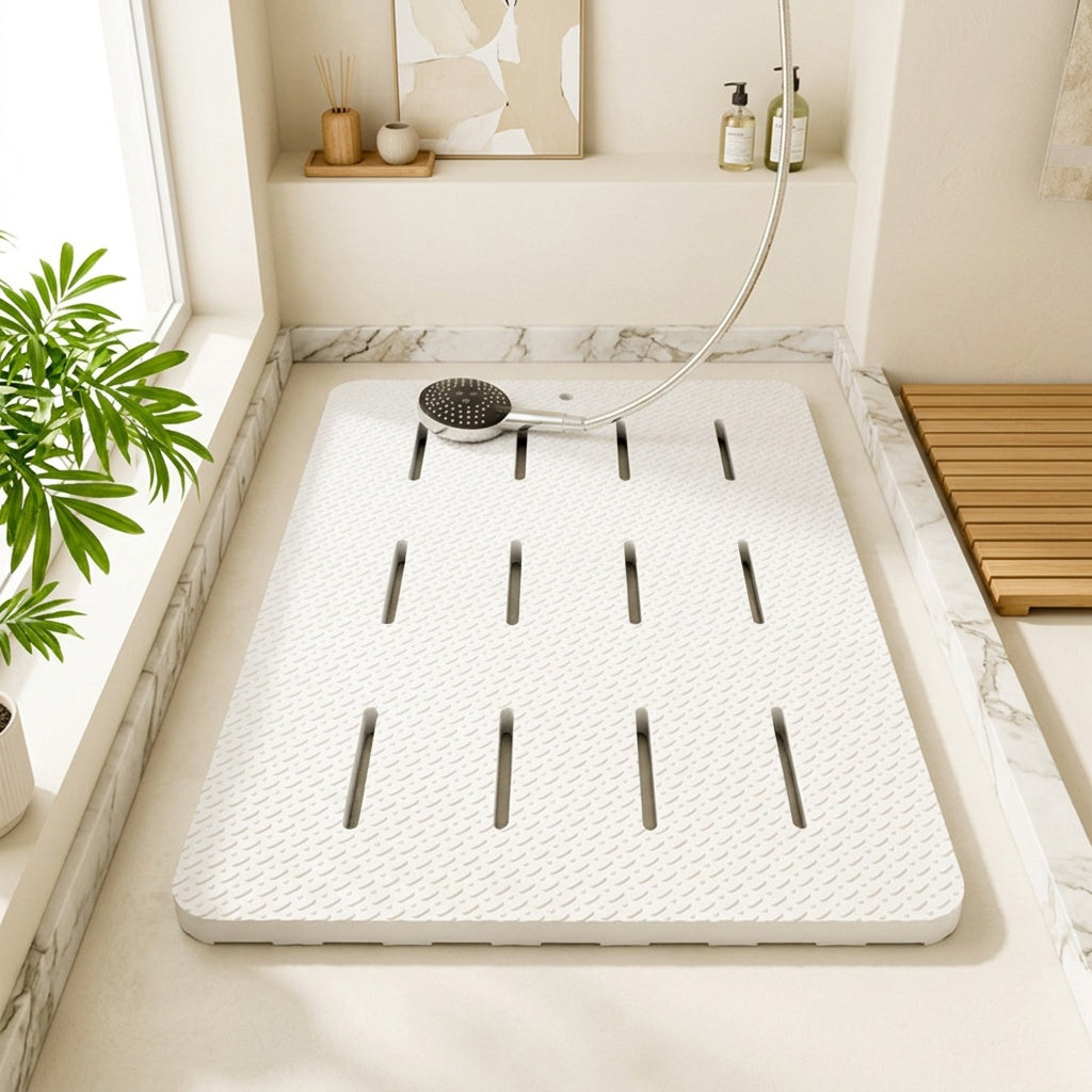 Tapis de douche en mousse PVC à suspendre, uni