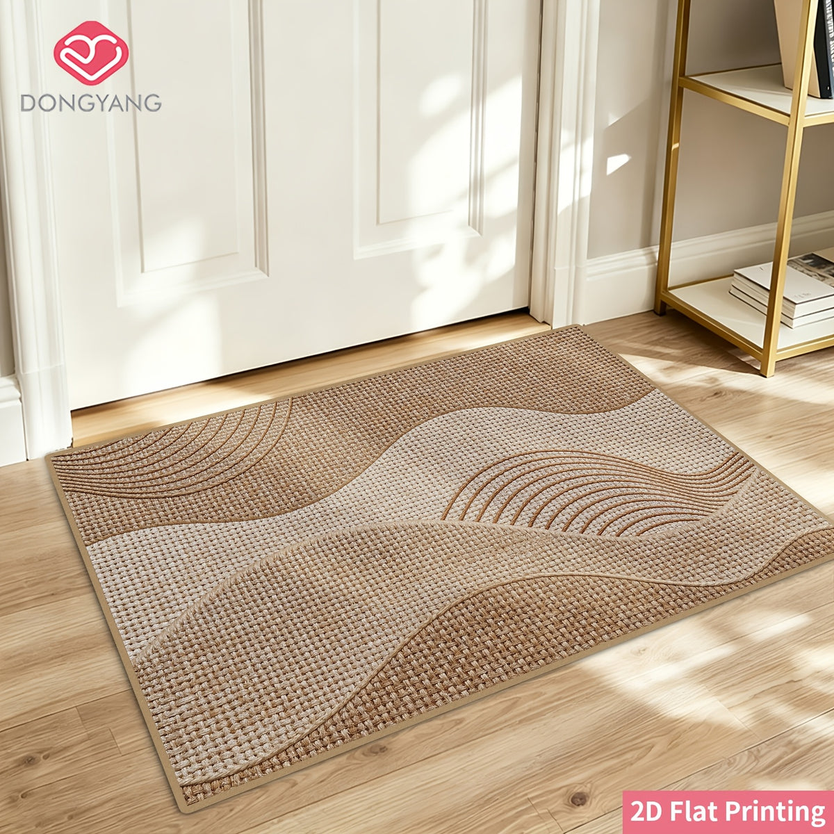 Tapis d'entrée, motif arcs imprimé à plat