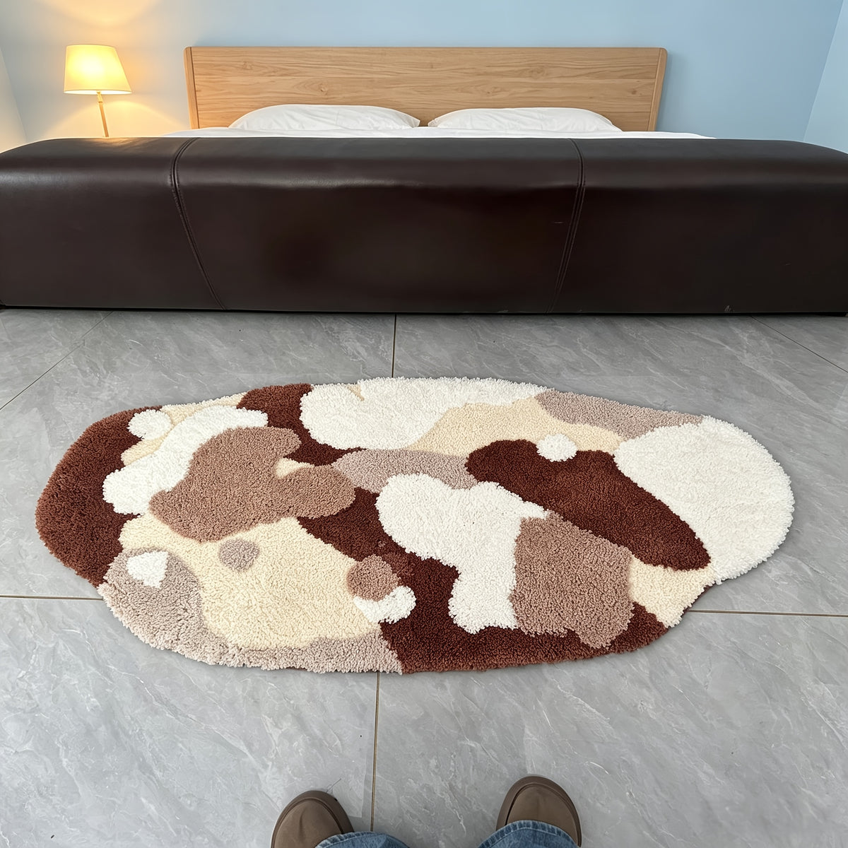 Tapis de salle de bain forme nuage