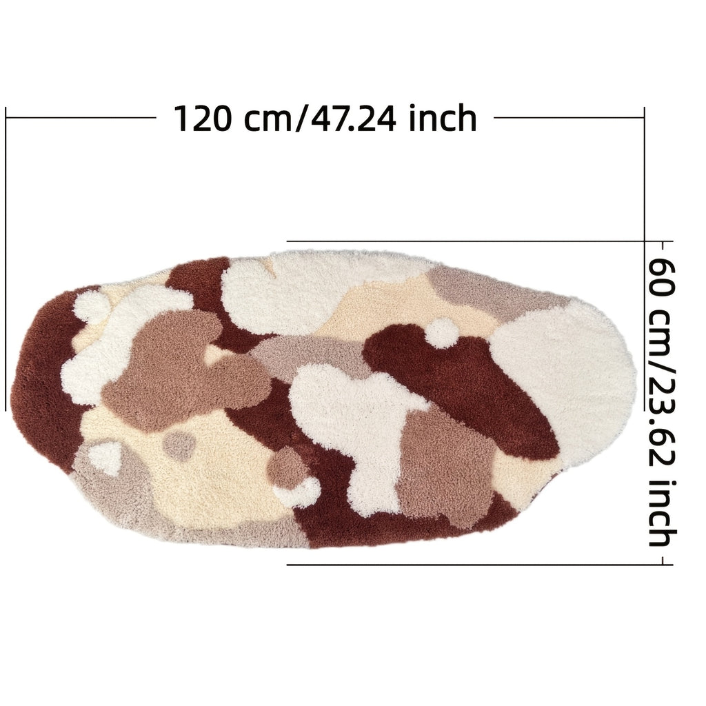 Tapis de salle de bain forme nuage