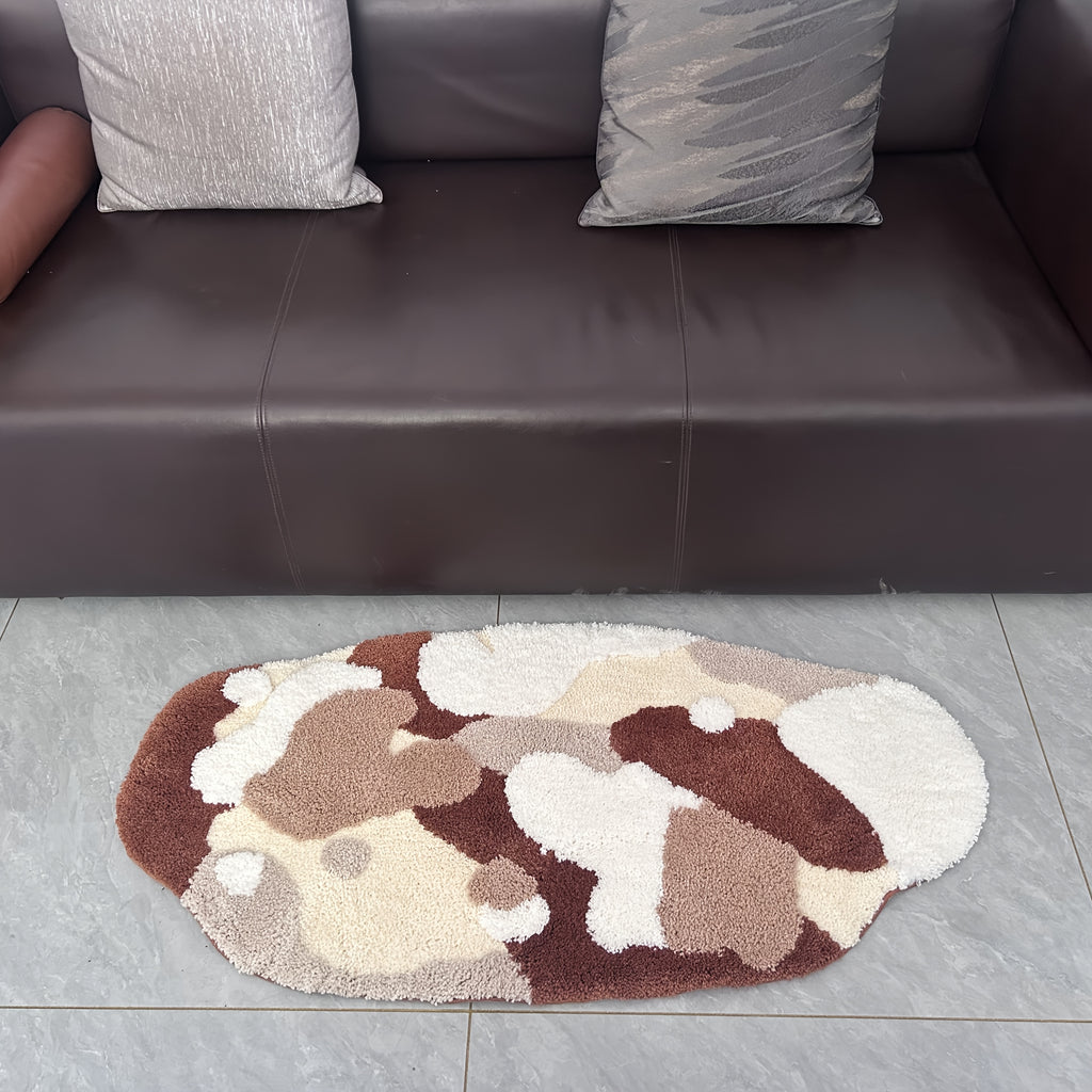Tapis de salle de bain forme nuage