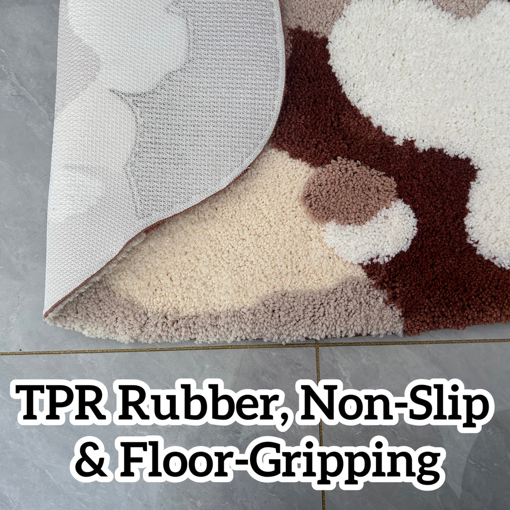 Tapis de salle de bain forme nuage