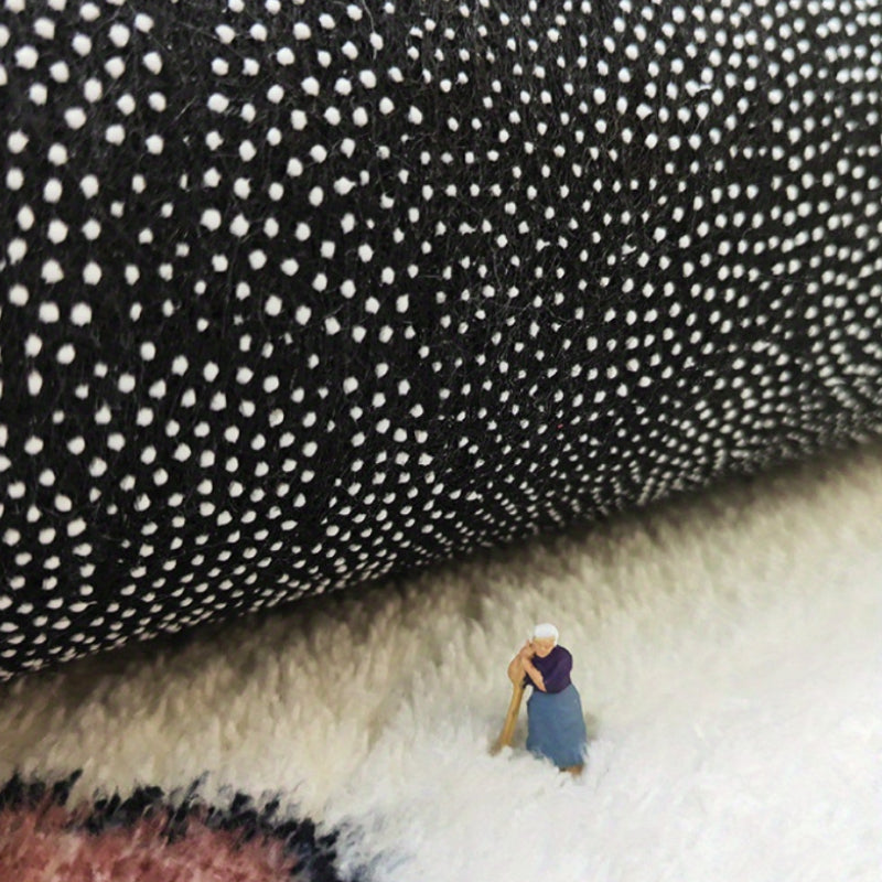Tapis de salle de bain tufté à lettrage