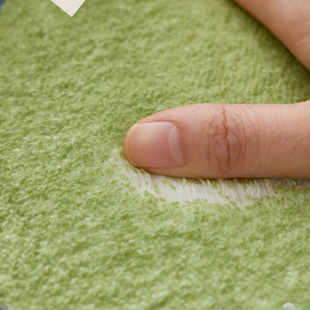 Tapis de salle de bain tufté à lettrage