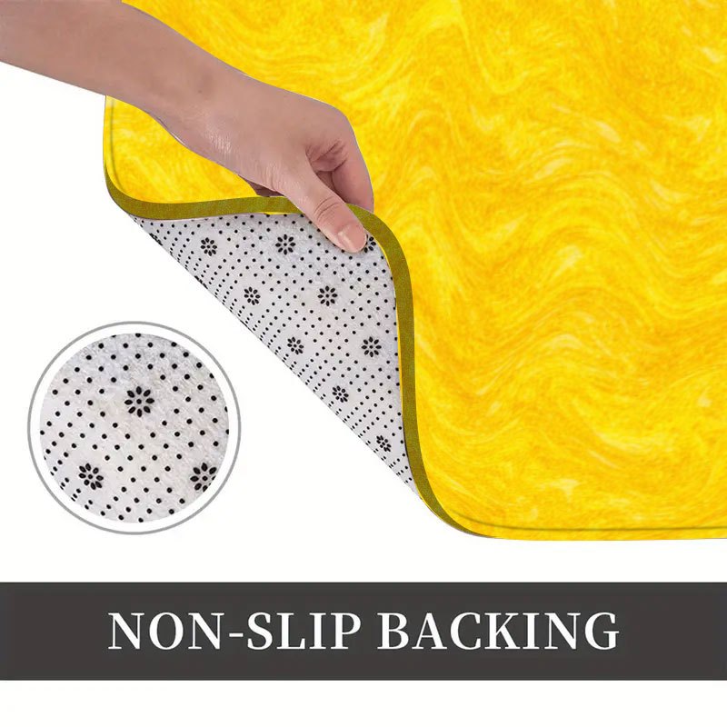 Tapis de salle de bain marbré absorbant, 3 formats