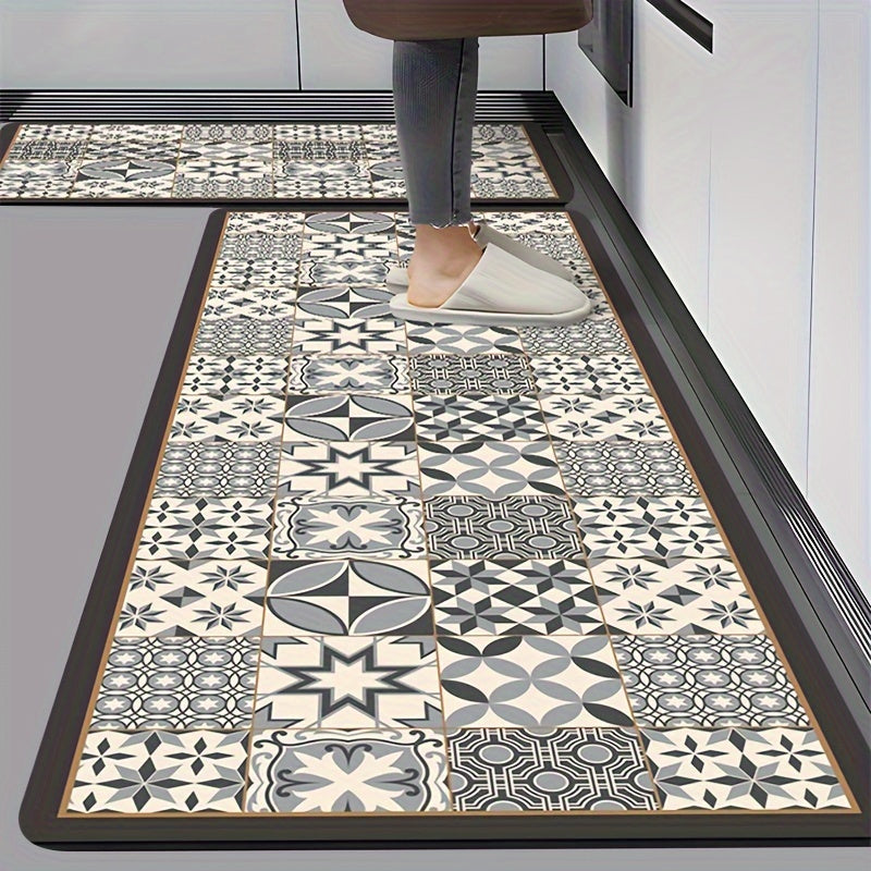 Tapis de salle de bain azulejos en matière pleine