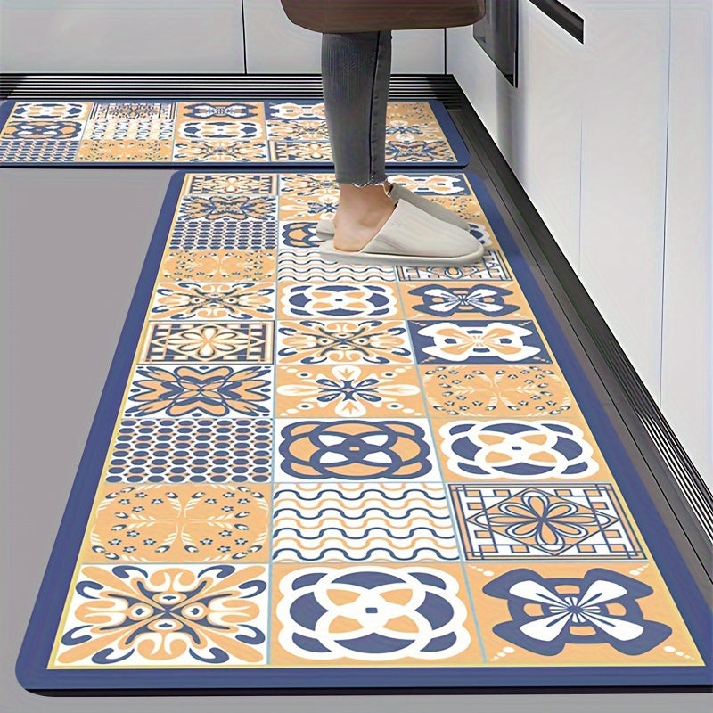 Tapis de salle de bain azulejos en matière pleine