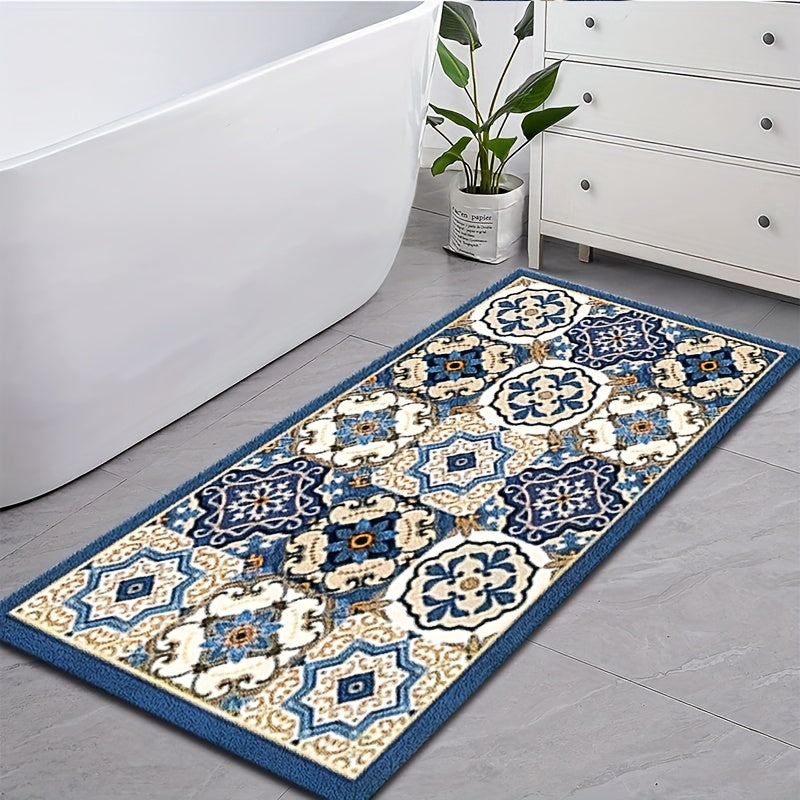 Tapis de salle de bain marocain, velours dense 850 g/m²