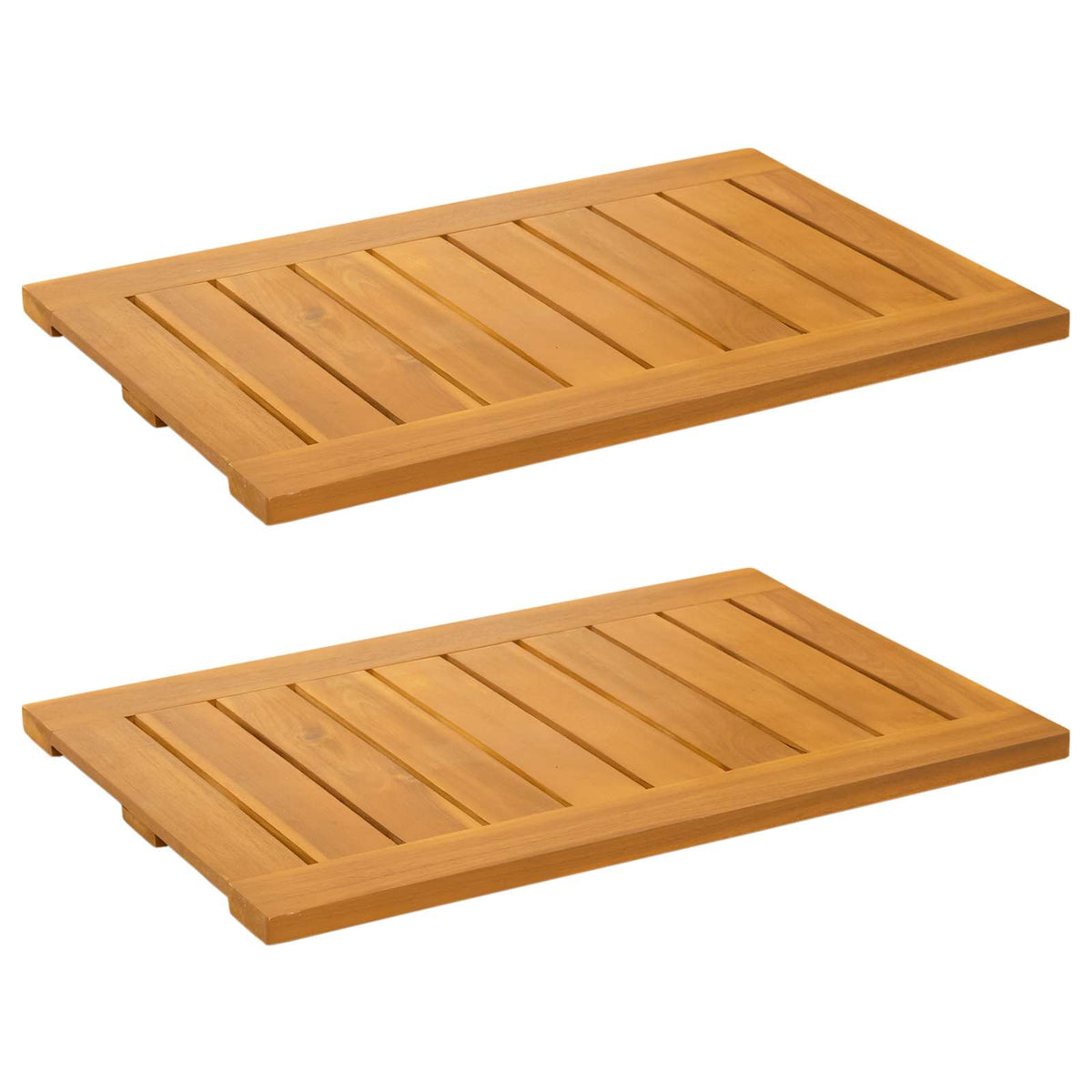 Tapis de salle de bain en acacia massif, 3 formats au choix