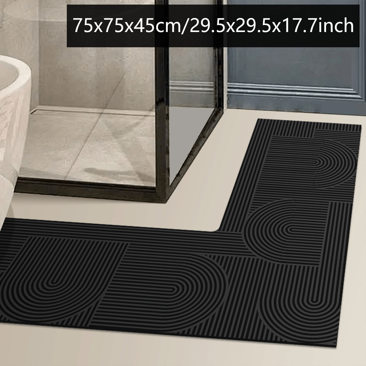 Bandes Noires / 75x75x45cm/29.5x29.5x17.7in