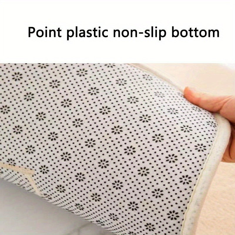 Tapis de salle de bain d'angle nervuré