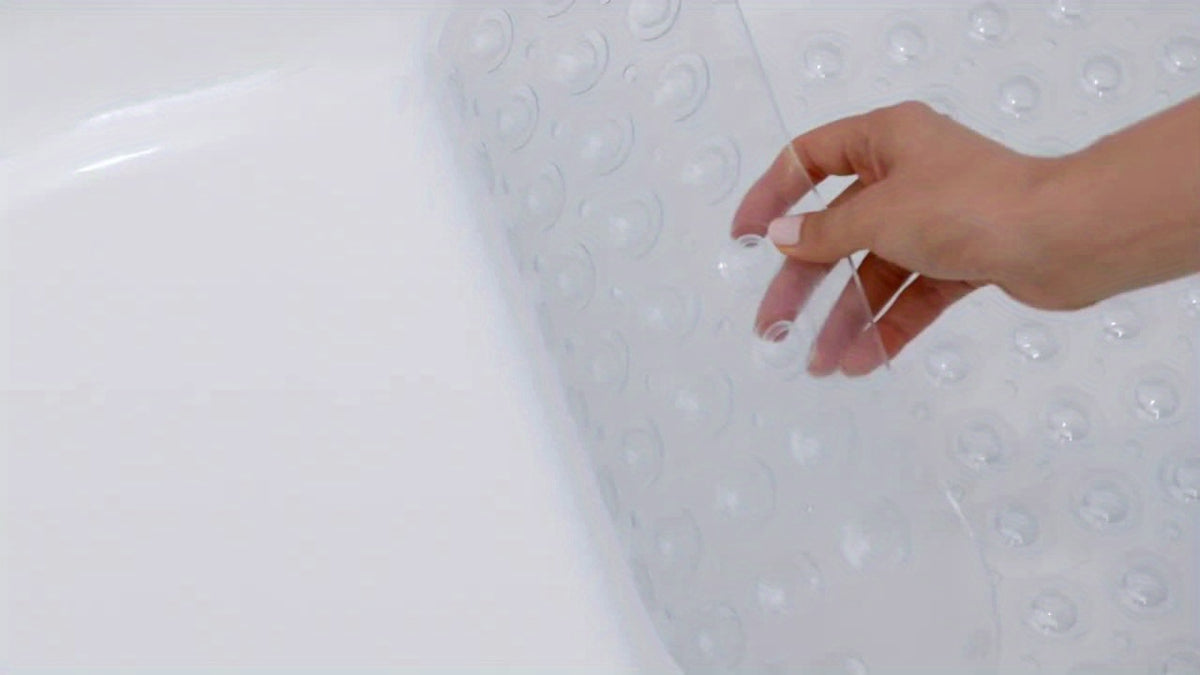 Tapis de salle de bain antidérapant à ventouses pour baignoire