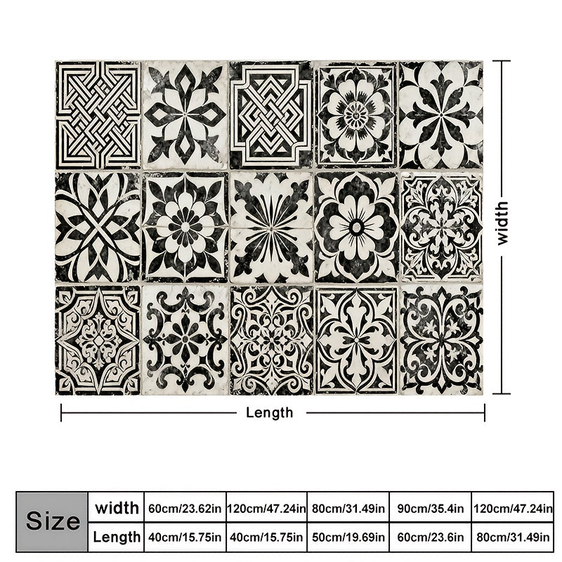 Tapis de salle de bain azulejos, 960 g/m²