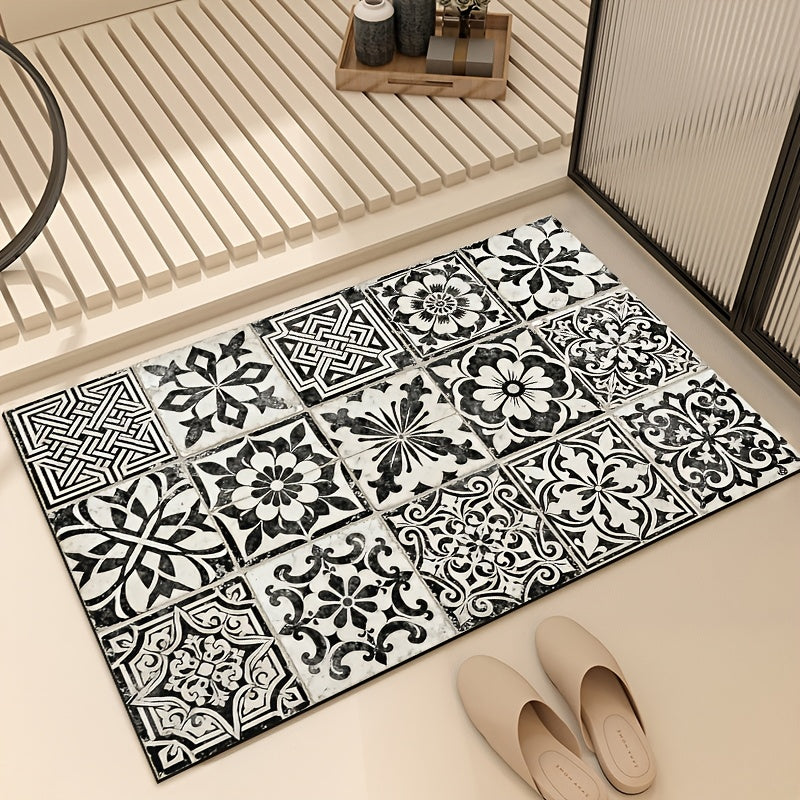 Tapis de salle de bain azulejos, 960 g/m²