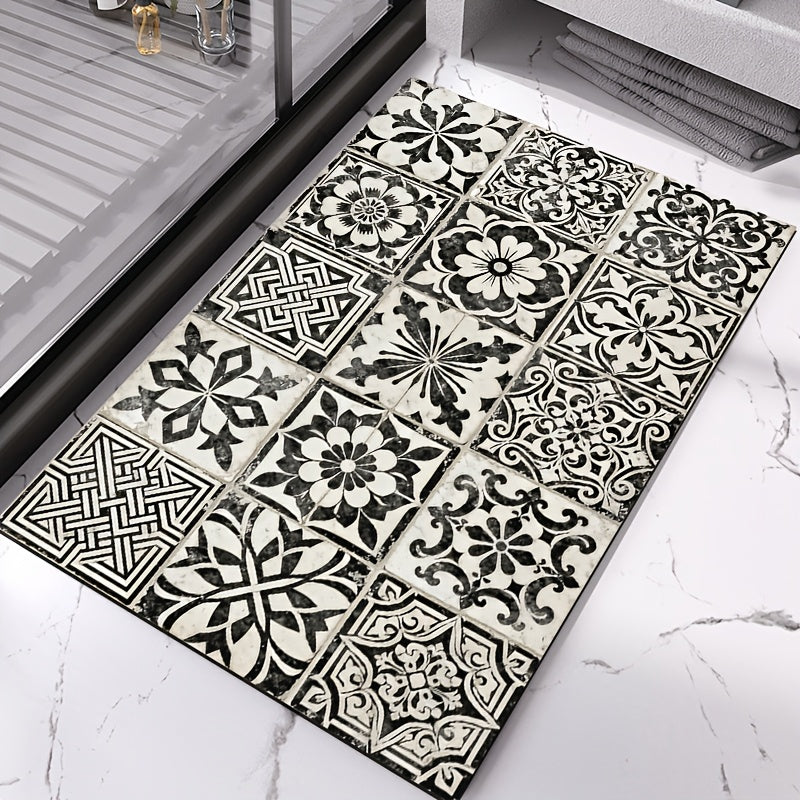 Tapis de salle de bain azulejos, 960 g/m²