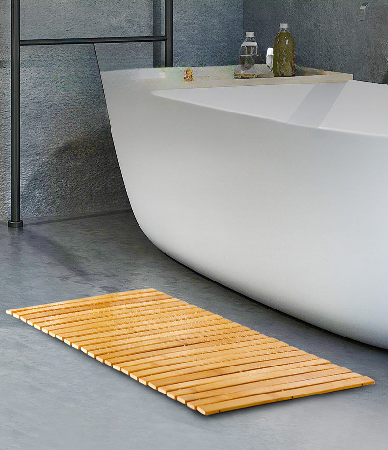 Tapis de salle de bain en bambou, d'épaisseur