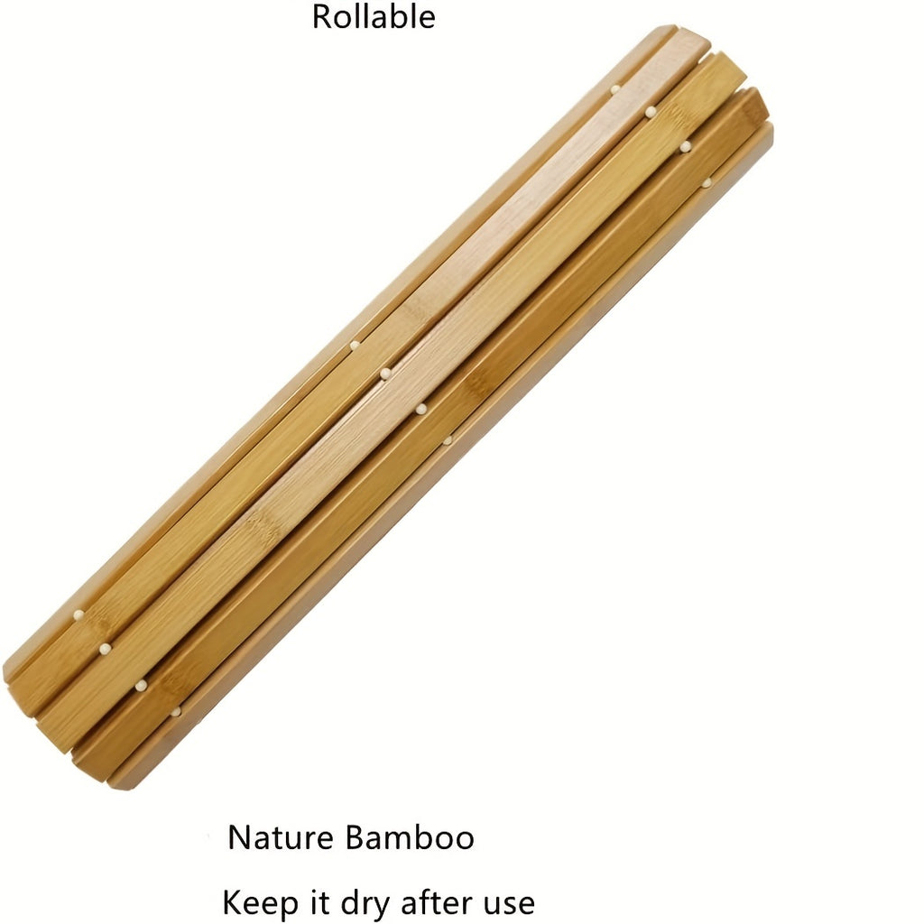 Tapis de salle de bain en bambou qui sèche seul