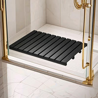 Tapis de salle de bain en bambou surélevé