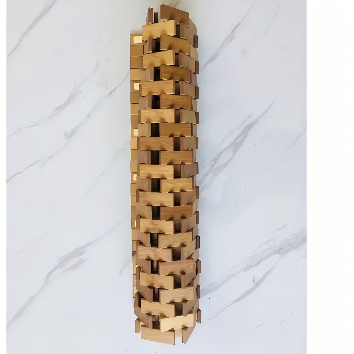 Tapis de salle de bain en bambou naturel, jusqu'à 90 cm